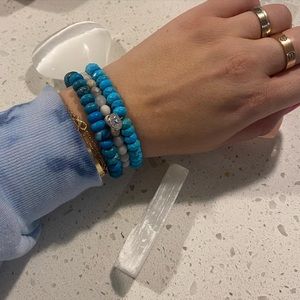 HEALING CRYSTAL BRACELETS STACK TURQUOISE
